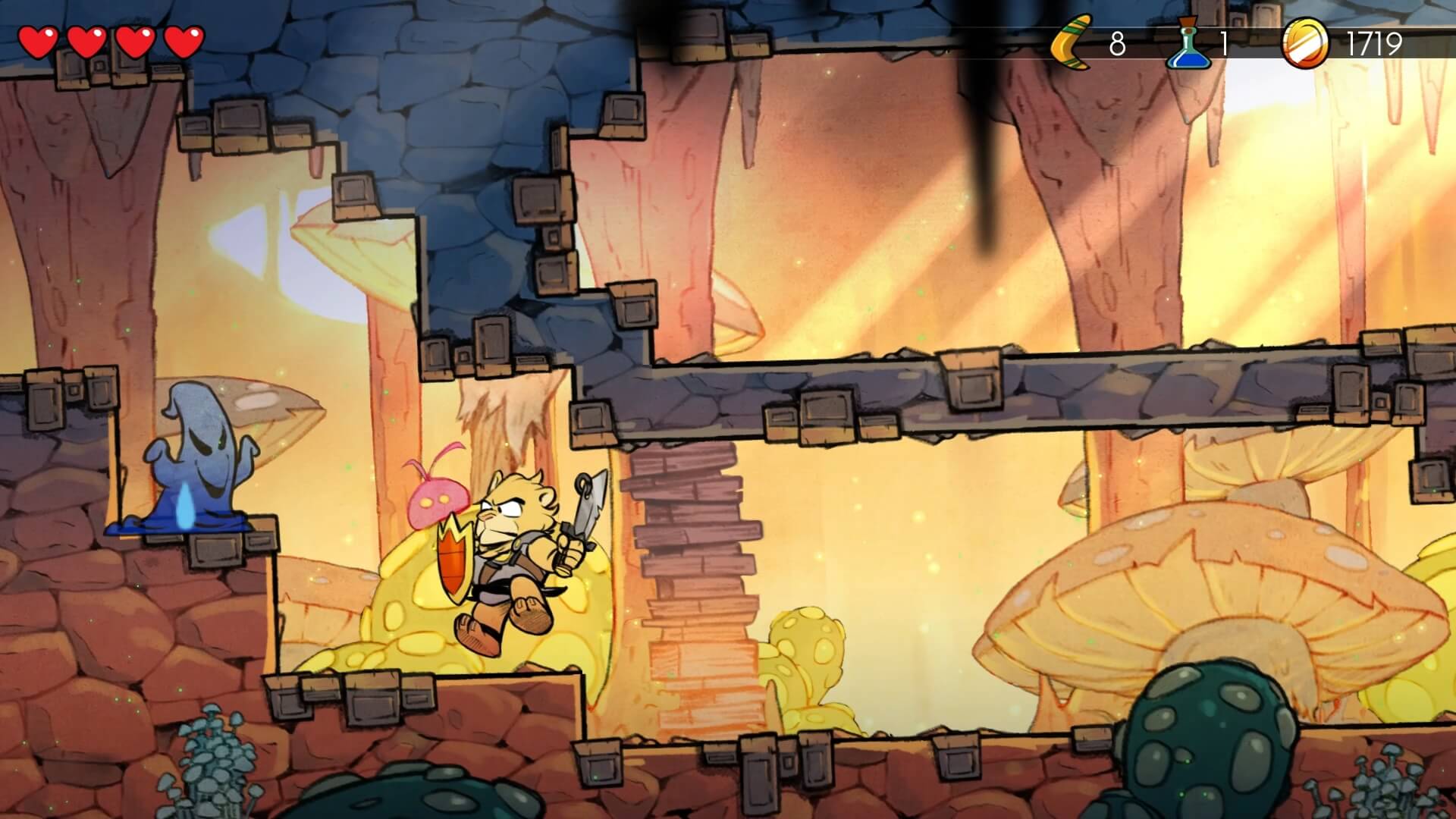 Wonder Boy The Dragons Trap - геймплей игры Windows